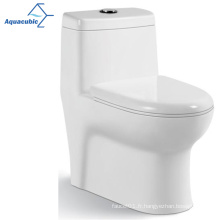 Aquacubic Sanitary Ware Dual Flush Valve One Piece White Ceramic Toilet